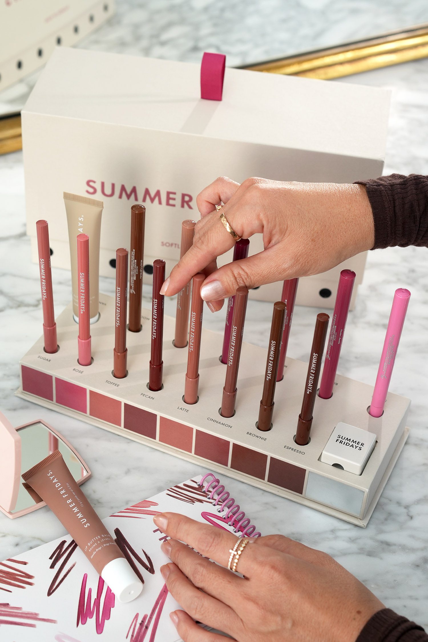 Summer Fridays SoftLine Lip Liners + Flushed Lip Stains